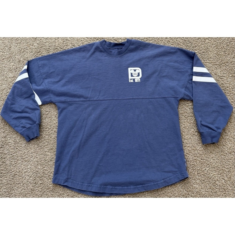 Disney Spirit Jersey Blue Long-Sleeve Crewneck Jersey
